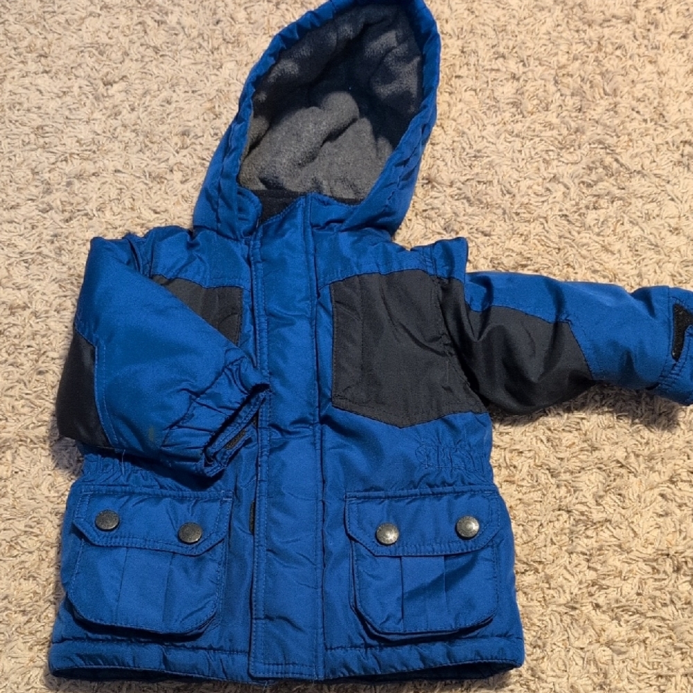 Box#23      OshKosh B'gosh Blue and Black Kids Puffer Jacket